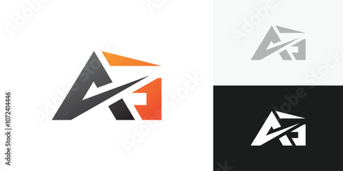 Letter AG Minimal Logo Vector Design Template.