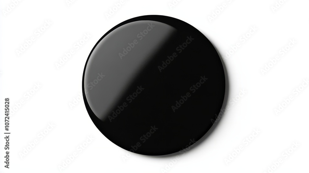 black blank vibrant circle shape isolated on white black blank vibrant circle shape isolated on white