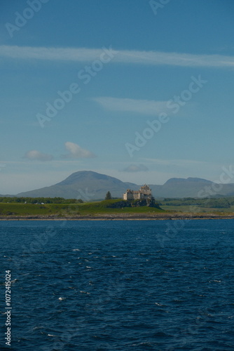 scottish castle on the loch sea  isles