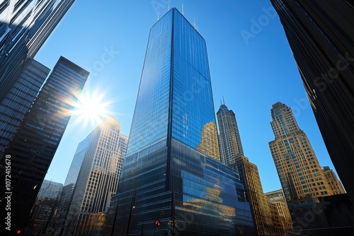 Tall Skyscrapers Under Bright Sunlight