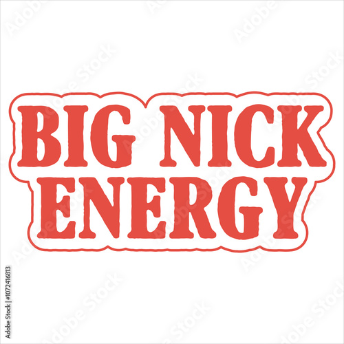 Tableau sur toile BIG NICK ENERGY  CHRISTMAS T-SHIRT DESIGN