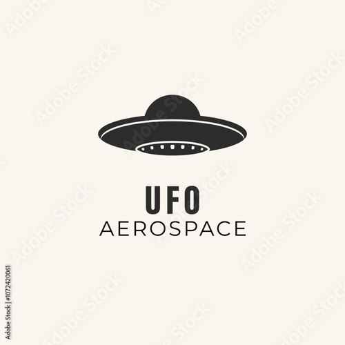 ufo icon logo design art vector illustration.