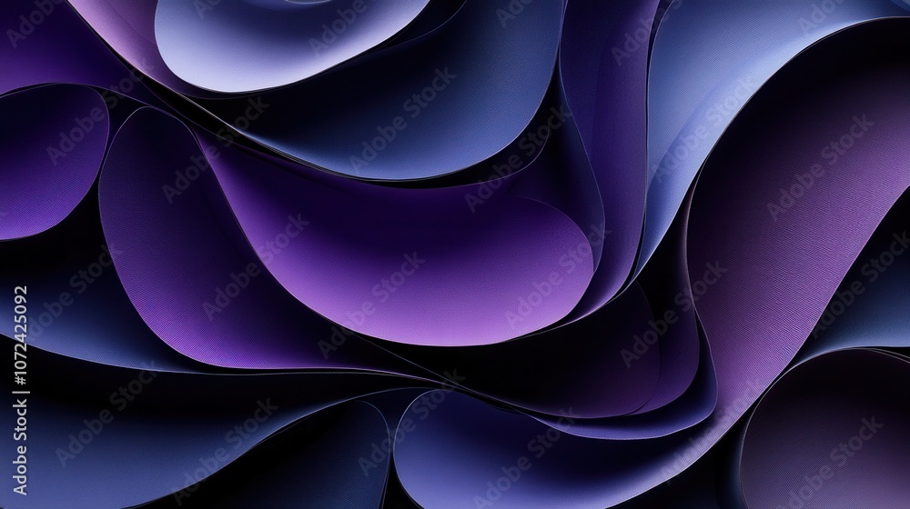 Fototapeta premium Mesmerizing violet waves abstract background