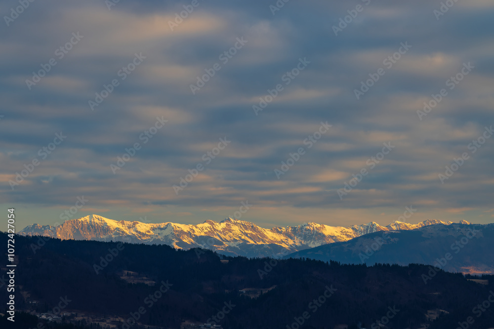 Obraz premium Landscape near Skofja Loka, Slovenia