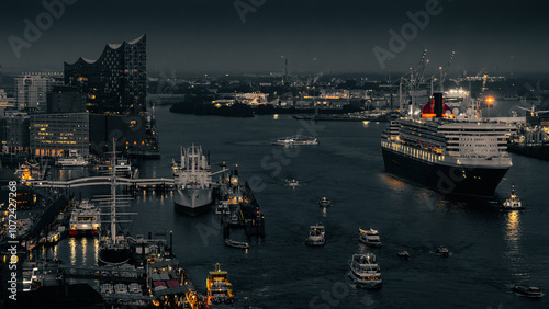 queen mary 2 hamburg photo