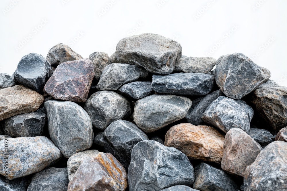 A Collection of Smooth, Gray and Brown Rocks A Collection of Smooth, Gray and Brown Rocks