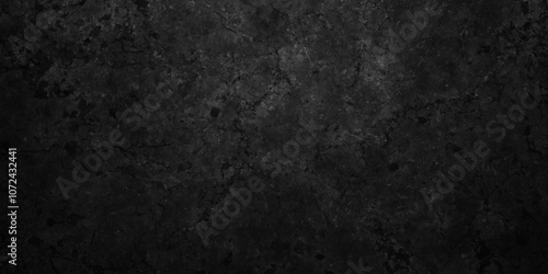 Empty Grunge abstract black charcoal wall Stone concrete texture grungy backdrop background anthracite. dark grey black slate background or texture. Black texture chalk board and black board.