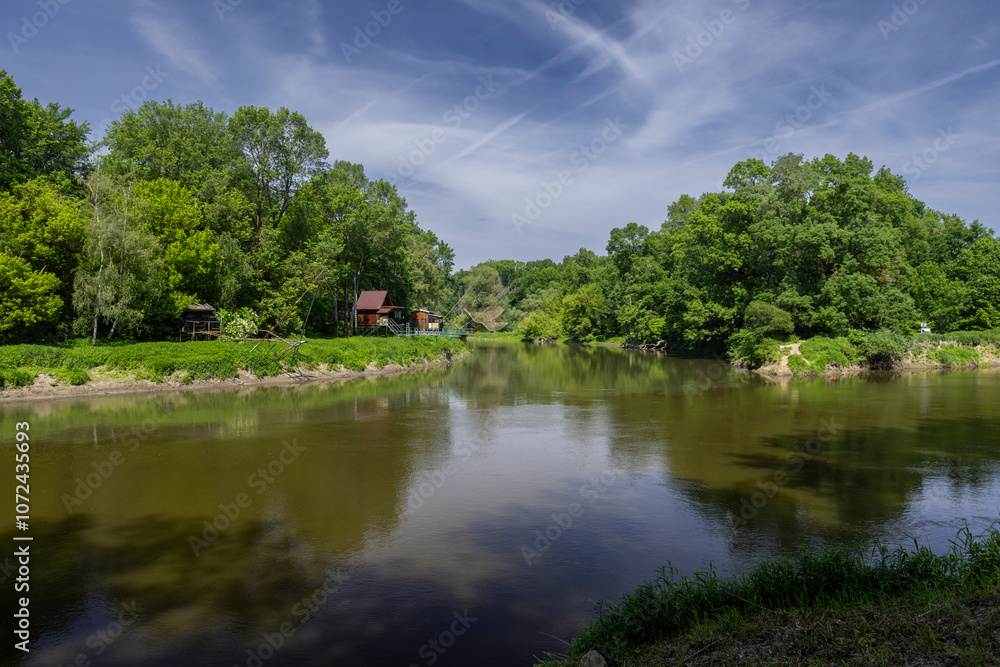 Confluence of Morava and Dyje rivers, Zahorie (CHKO Zahorie), triple border of Austria, Slovakia and Czech Republic Confluence of Morava and Dyje rivers, Zahorie (CHKO Zahorie), triple border of Austria, Slovakia and Czech Republic