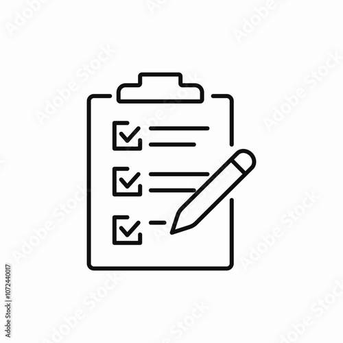 check list clipboard icon sign vector photo