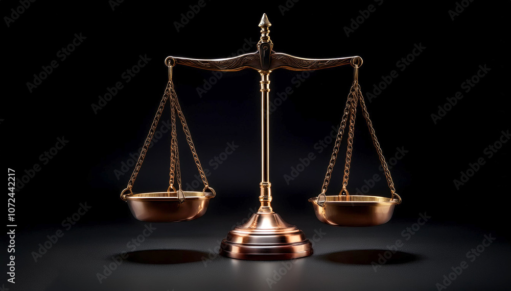 classic scales of justice, isolated on a dark black classic scales of justice, isolated on a dark black