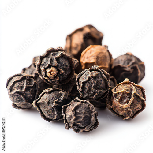 Black Peppercorns Isolated