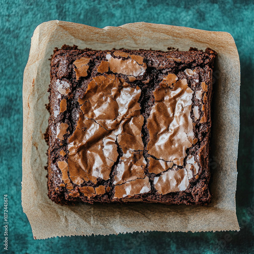 Chocolate Brownie Isolated
