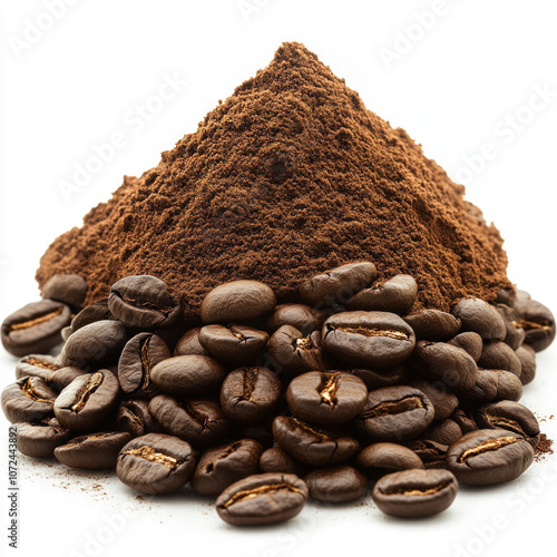 Coffee Powder Isolated