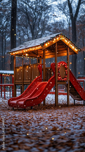 cozy school building adorne...