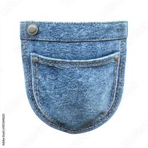 Denim Pocket Isolated