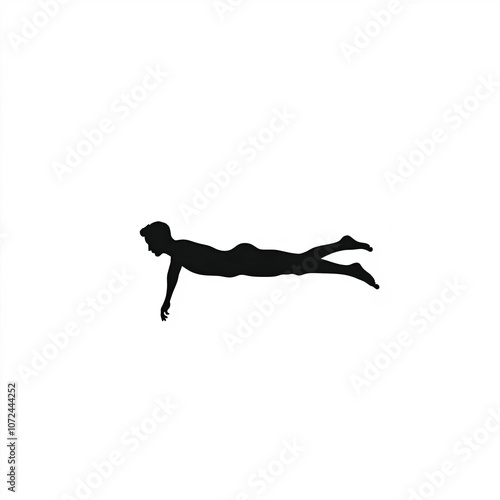 Diving Into Pool Silhouette...