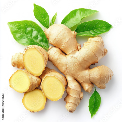 Ginger Root Isolated