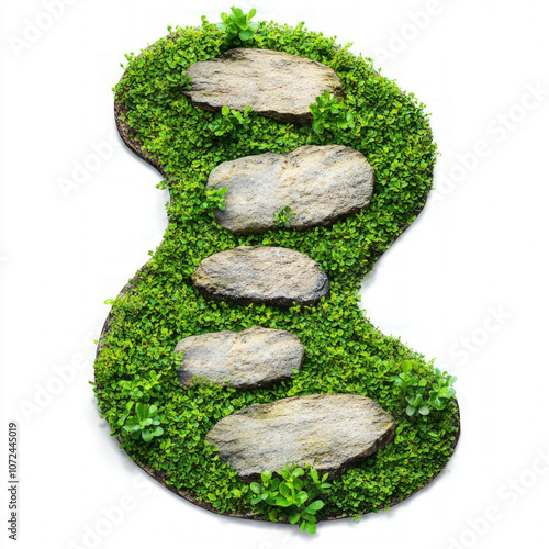 Grass Path Isolated