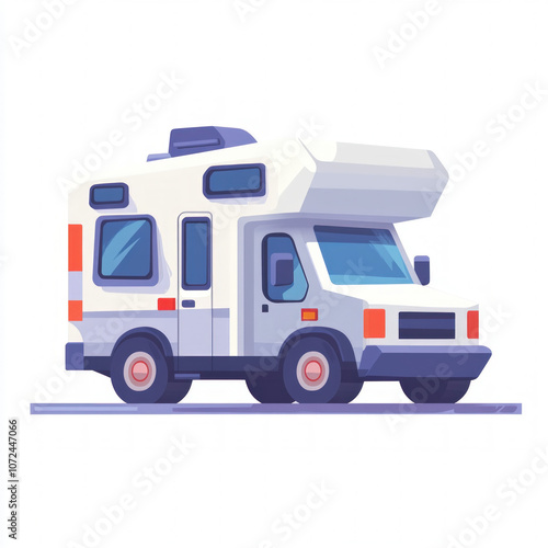 Recreational Vehicle Isolated