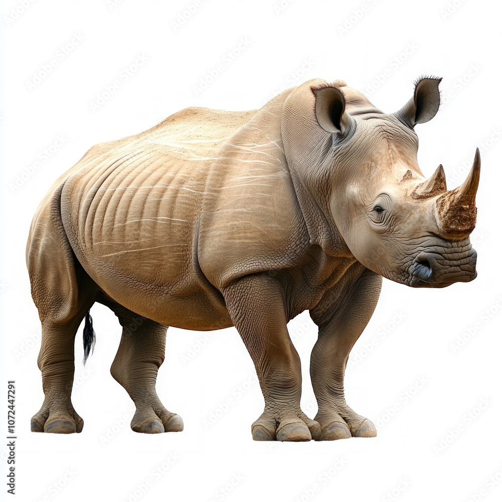 Fototapeta premium Rhinoceros Isolated