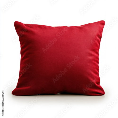 Red Cushion Isolated