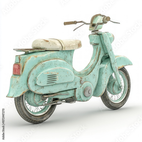 Retro Bicycle Isolated
