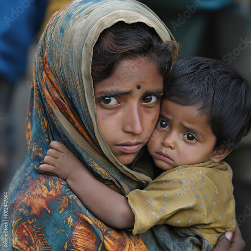 Single Mother Isolated