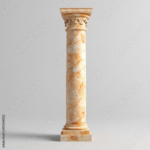 Stone Pillar Isolated