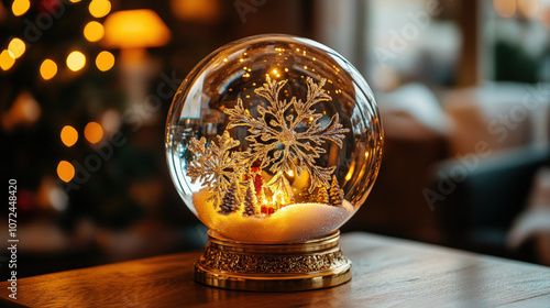 Transparent Glass Globe, Wi...