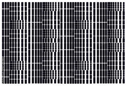 long dotted halftone gradient texture. disappearing rectangular background with pattern combination