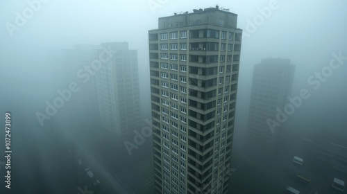 Fog in cities #1072473899