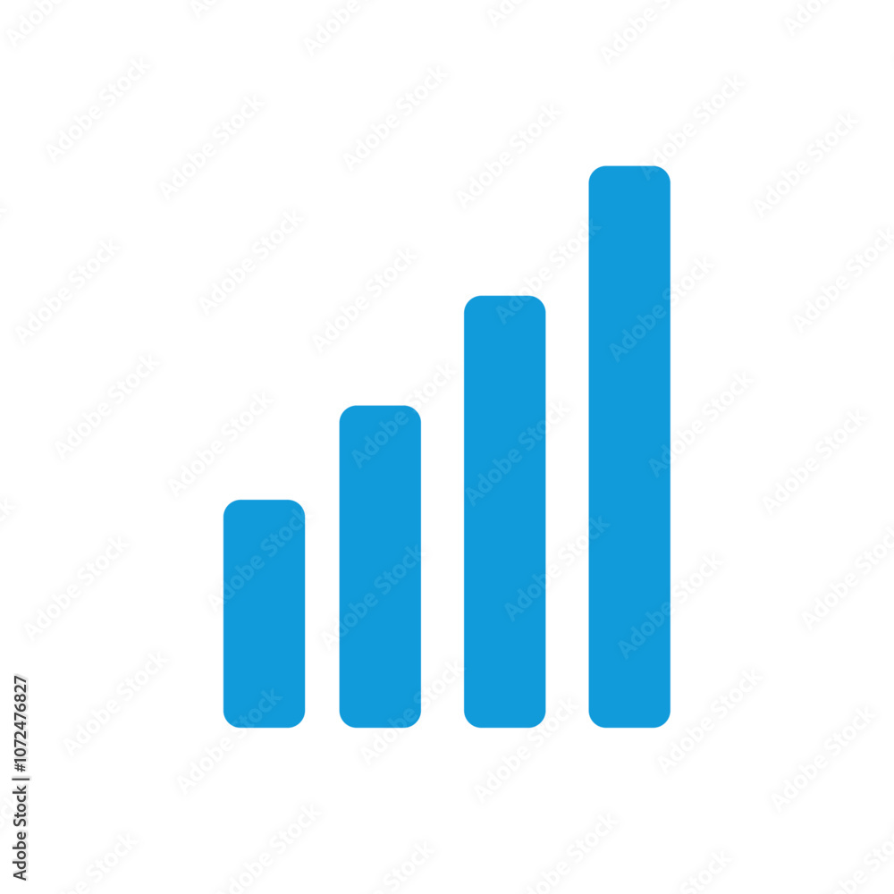 Signal icon black and white vector outline sign Signal icon black and white vector outline sign