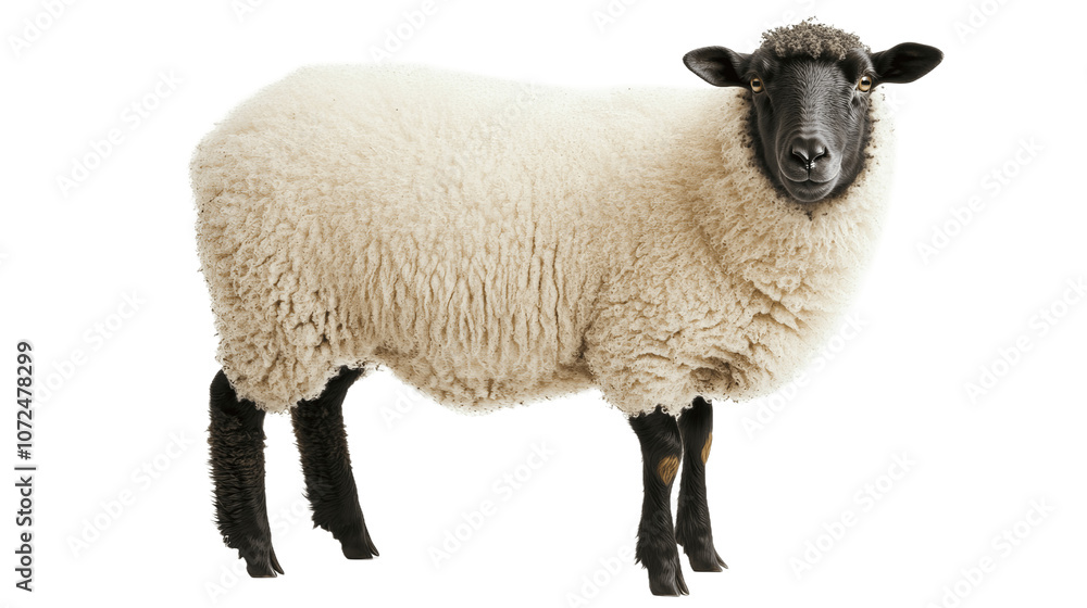 Obraz premium Sheep isolated on transparent background