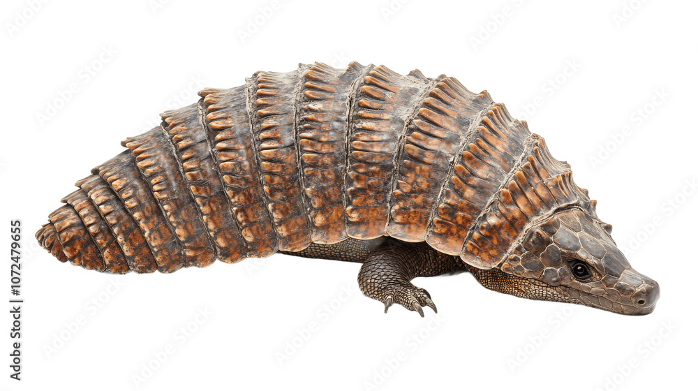 Side view of armadillo girdled lizard isolated on transparent background Side view of armadillo girdled lizard isolated on transparent background