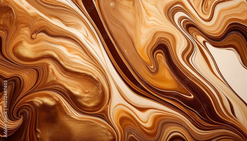 abstract fluid art background golden and bronze colors liquid marble acrylic painting with brown lines and gradient abstract fluid art background golden and bronze colors liquid marble acrylic painting with brown lines and gradient