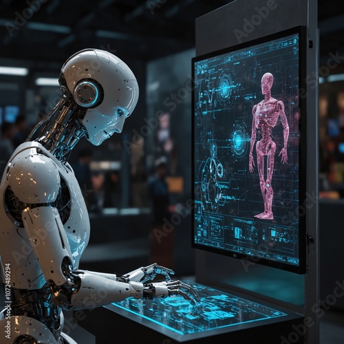 Obraz na płótnie robot w salonie