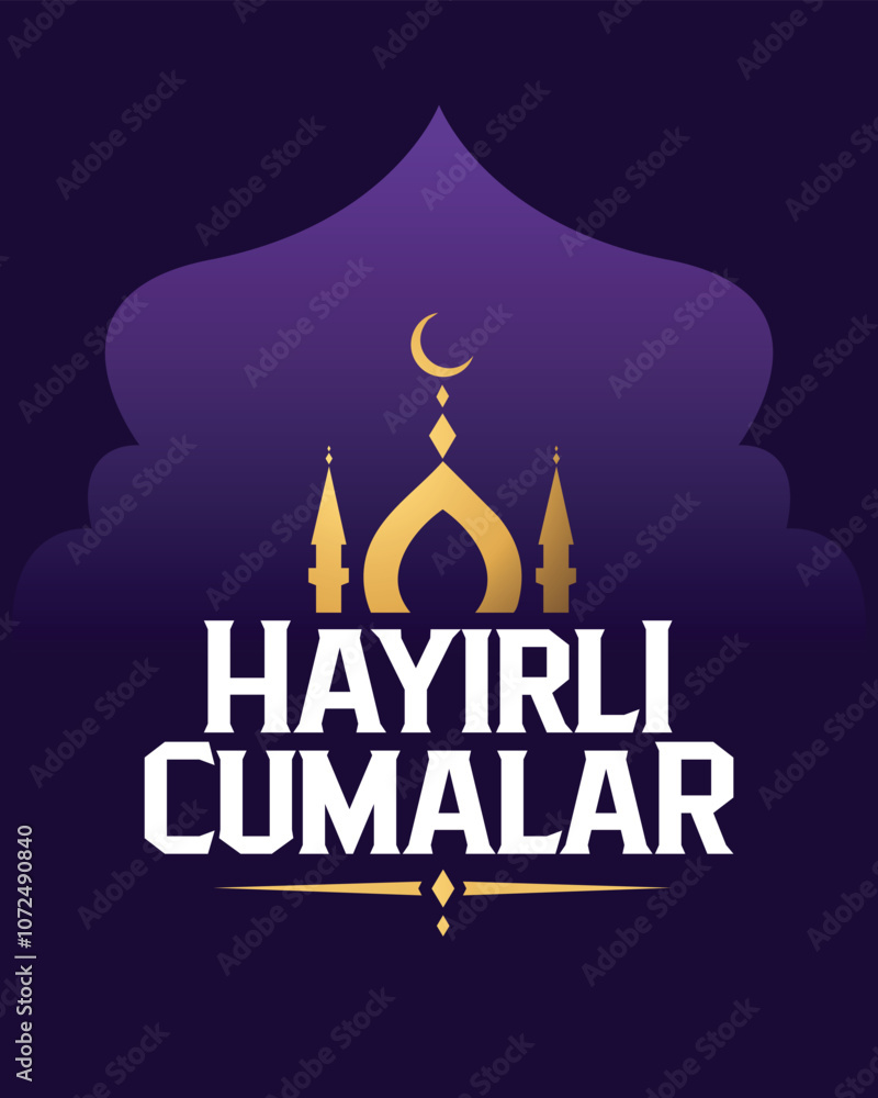 Hayırlı cumalar, cumanız mübarek olsun. Translation: Good Friday, May your Friday be blessed. Hayırlı cumalar, cumanız mübarek olsun. Translation: Good Friday, May your Friday be blessed.