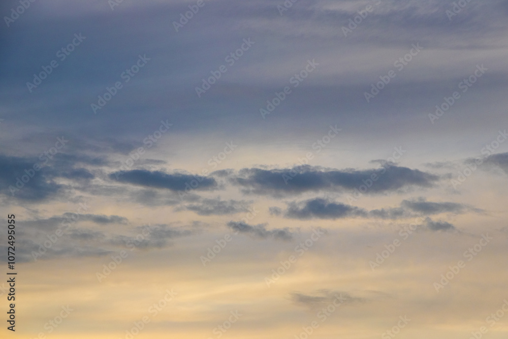 dark blue clouds in the evening sky after sunset dark blue clouds in the evening sky after sunset