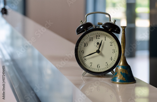 Alarm clock with bell to let me know photo