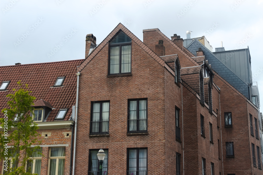 Building with red bricks in Brussels
Building with red bricks in Brussels