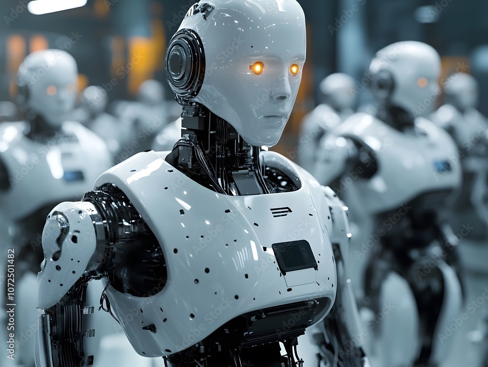 Robots used in industry for complex manufacturing Robots used in industry for complex manufacturing