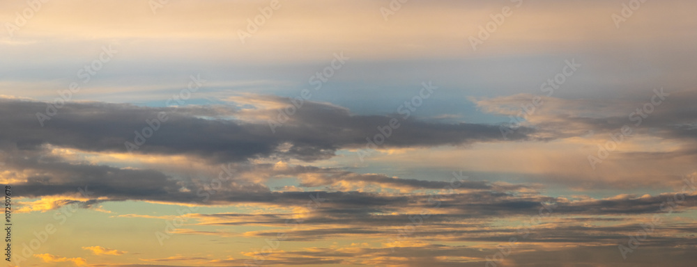 evening sky with dark clouds during sunset evening sky with dark clouds during sunset