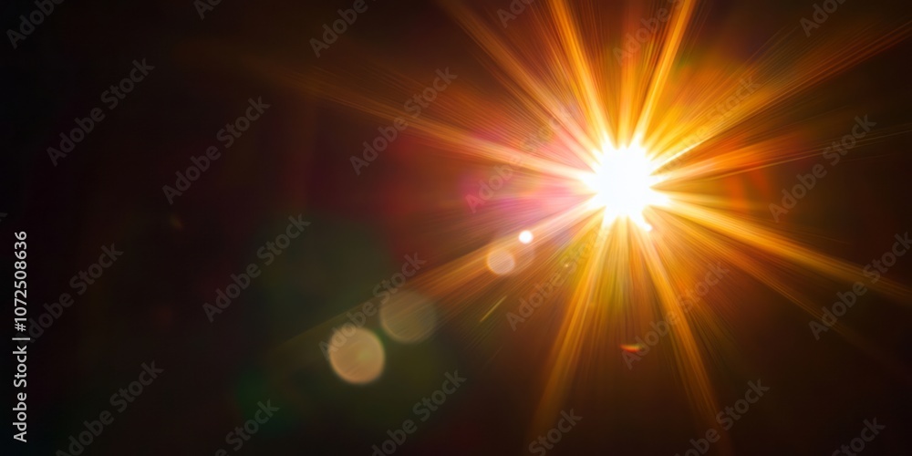 Bright Golden Light Rays Bursting from Center Bright Golden Light Rays Bursting from Center