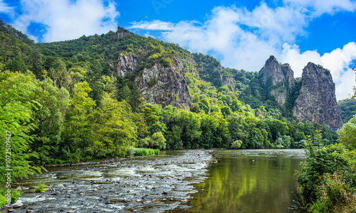 View of the river and mountains