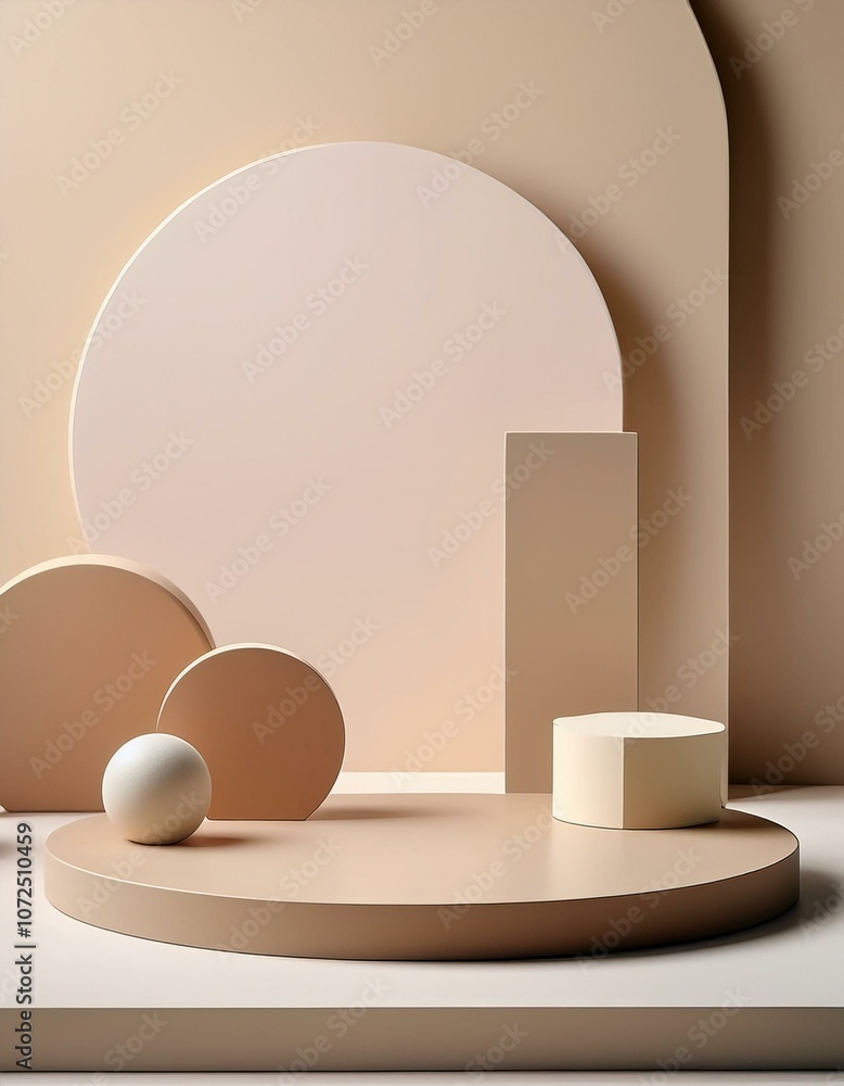 Abstract shapes in warm tones Abstract shapes in warm tones
