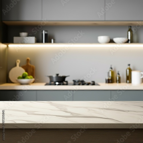 Kitchen table. Kitchen background