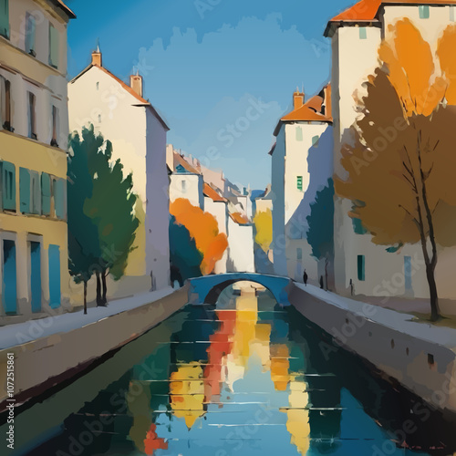 southern village painting