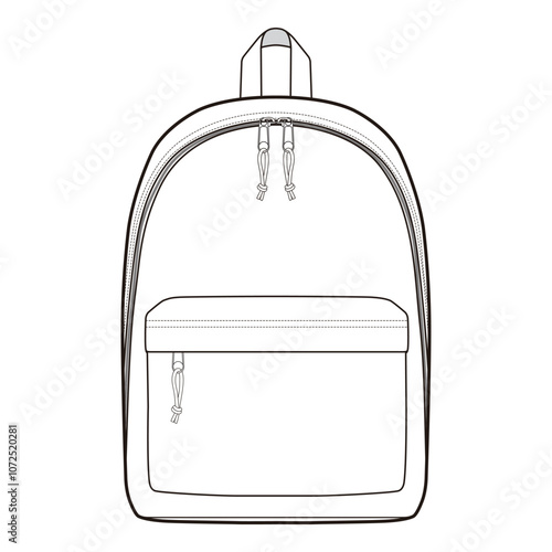 Classic Backpack Mockup - Front View
