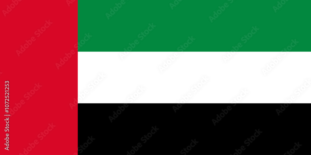 Flag of United Arab Emirates. Vector illustration Flag of United Arab Emirates. Vector illustration