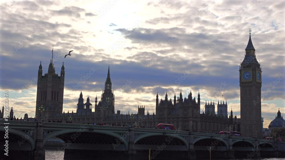 Big Ben at the Palace of Westminster at London, England, United Kingdom. Big Ben at the Palace of Westminster at London, England, United Kingdom.